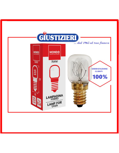 lampadina e14 15w max 300°c mondo forno universale