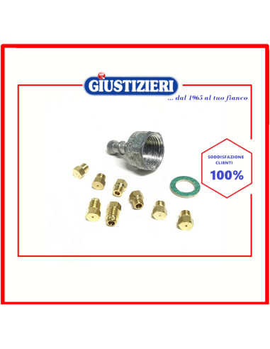 set ugelli gas gpl originale piano cottura bompani