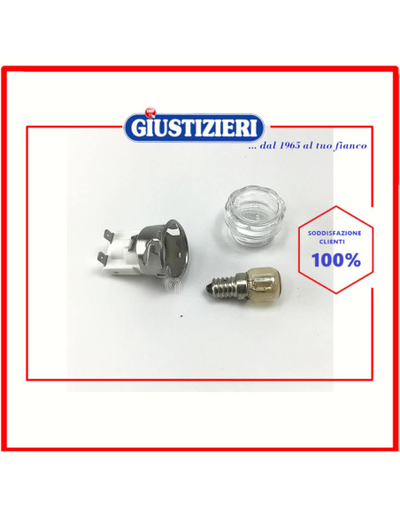 portalampada d=35,5 - 38mm e14 15w forno universale