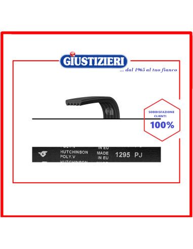 cinghia j5 1295 poly-v lavatrice universale