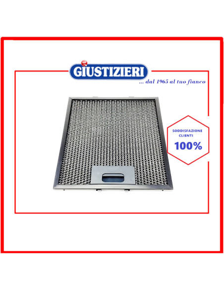 filtro metallico 250x222x10 originale cappa aspirante elica
