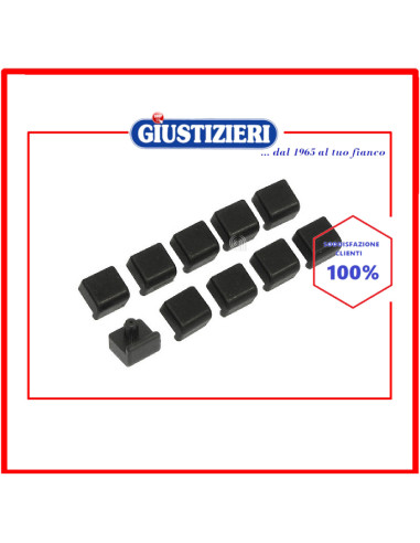 10pz gommin0 griglia alt.5,5mm