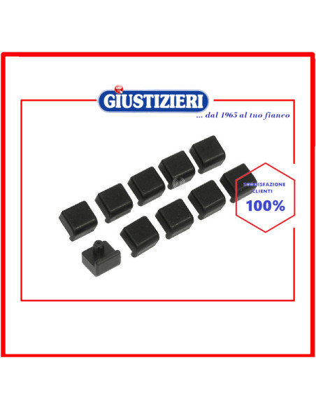 10pz gommin0 griglia alt.5,5mm