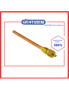 tubetto con valvola 1/4 d=6,3mm frigorifero universale