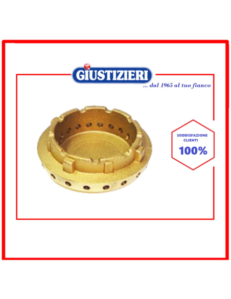 SPARTIFIAMMA GLEM GAS 4 TACCHE IN OTTONE LUCIDO – AUSILIARE Ø 36-43 MM