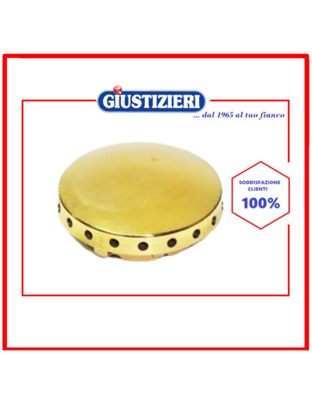 SPARTIFIAMMA GLEM GAS 4 TACCHE IN OTTONE LUCIDO – AUSILIARE Ø 36-43 MM