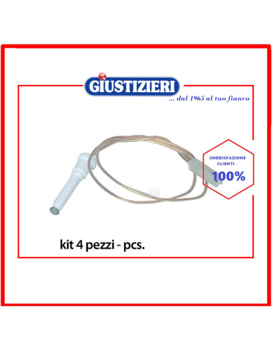 kit candeletta accensione piano cottura tecnogas 4 pezzi