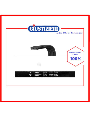 cinghia h7 1189 poly-v lavatrice electrolux