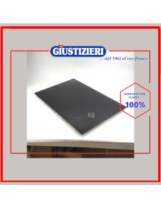 piano di cottura nero 770mm
