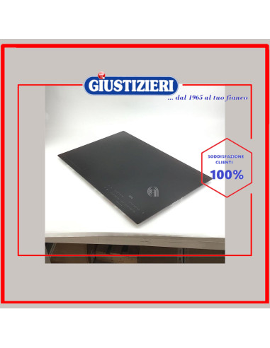 piano di cottura nero 770mm
