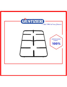 griglia in piattina 2 fuochi 419x276mm piano cottura ricambi cucina