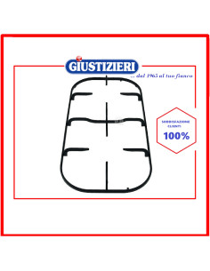 griglia in piattina 2 fuochi 449x226mm piano cottura ricambi cucina