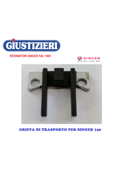 griffa in gomma per macchina per cucire singer 740 serie 700 - giustizierishop.it