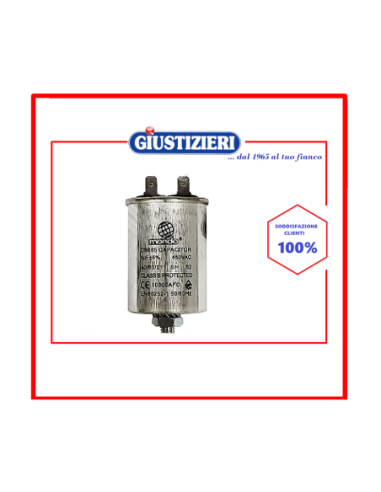 00230305 condensatore metallico asciugatrice 8mf - 450v - giustizierishop.it
