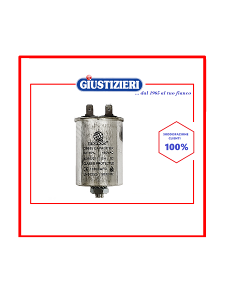 00230305 condensatore metallico asciugatrice 8mf - 450v - giustizierishop.it