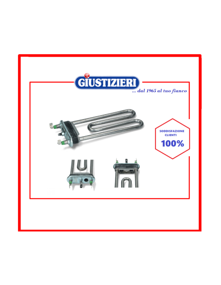 c00094715 resistenza lavatrice 1700w 230v con termof. e foro - giustizierishop.it