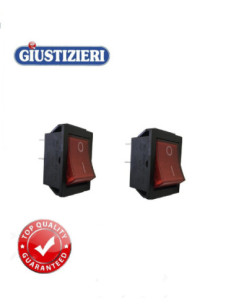 070215 interruttore luminoso 1 - 0 rosso 4 contatti universa - giustizierishop.it