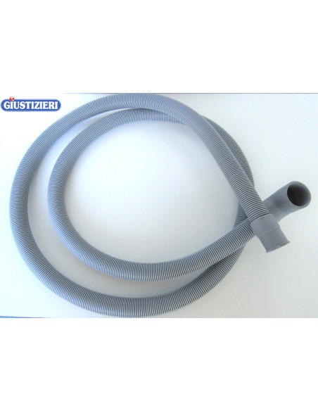 712601 tubo scarico per lavatrice 2mt attacco curvo diam. gr - giustizierishop.it