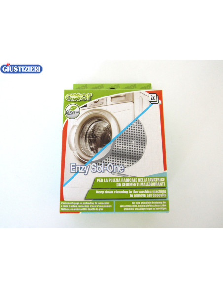 ds004 enzy sol-one kit pulizia lavatrici  2 bustine da 50g e - giustizierishop.it