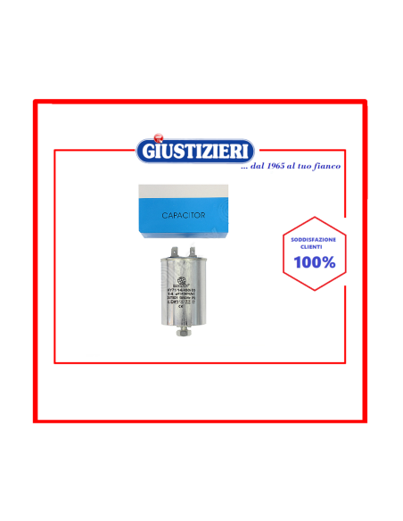 condensatore metallico 14µf lavatrice mondo originale - giustizierishop.it