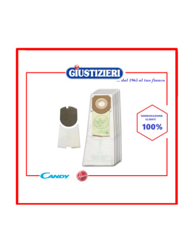 35600279 sacchetti carta h59 aspirapolvere hoover originali  - giustizierishop.it