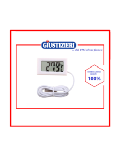 25fr057 termometro digitale lcd display -40°+40° c bianco - giustizierishop.it