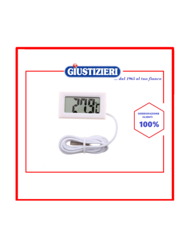 25fr057 termometro digitale lcd display -40°+40° c bianco - giustizierishop.it