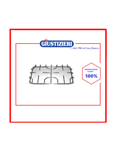 f5512 grf028711 star griglia in filo cromato 2 fuochi 417 x  - giustizierishop.it