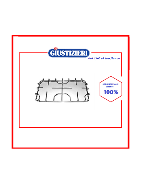 f5512 grf028711 star griglia in filo cromato 2 fuochi 417 x  - giustizierishop.it