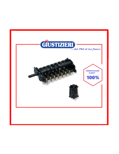 commutatore 7 posizioni alberino 23mm forno smeg 811730302 - giustizierishop.it