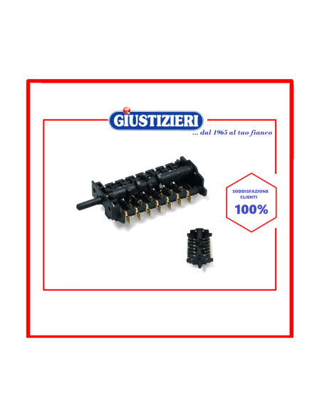commutatore 7 posizioni alberino 23mm forno smeg 811730302 - giustizierishop.it