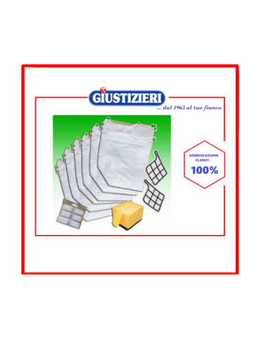 kit vk135-136 6 sacchetti + microfiltro hepa + 2 filtri grig - giustizierishop.it