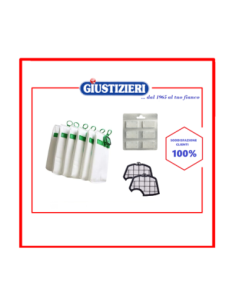kit vk140-150 6 sacchetti + 2 filtri griglia motore + 6 prof - giustizierishop.it