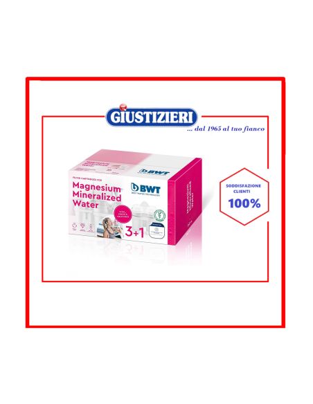 bwt filtri caraffa magnesium mineralized water cartuccia fil - giustizierishop.it