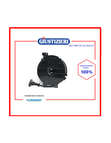 023260312 avvolgicavo spina shuko per aspirapolvere lindhaus - giustizierishop.it