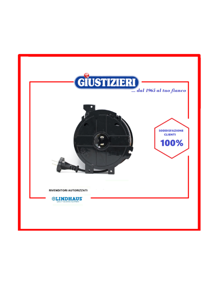 023260312 avvolgicavo spina shuko per aspirapolvere lindhaus - giustizierishop.it