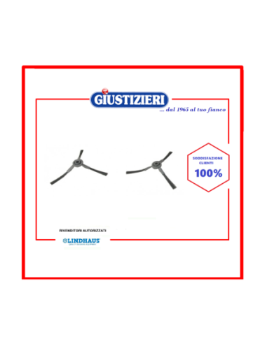 183160000 kit 2 pz spazzole laterali aspirapolvere lindhaus - giustizierishop.it