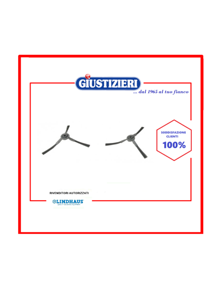 183160000 kit 2 pz spazzole laterali aspirapolvere lindhaus - giustizierishop.it