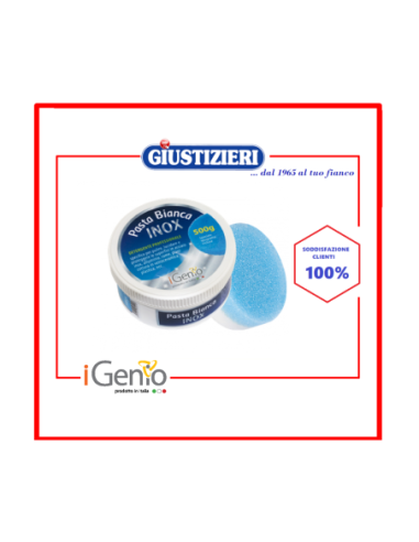 detergente pasta bianca acciaio inox e piani induzione 500 g - giustizierishop.it