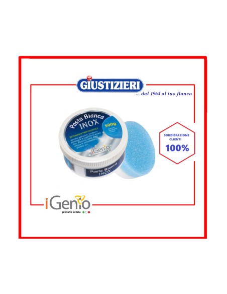 detergente pasta bianca acciaio inox e piani induzione 500 g - giustizierishop.it