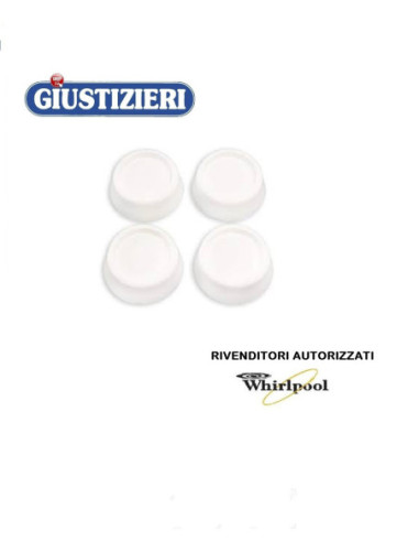 484000008531 piedini assorbi vibrazioni per lavatrice alta q - giustizierishop.it