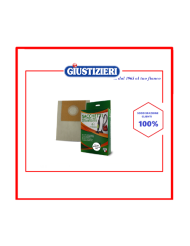 x01184 confezione 5 pz sacchetti aspirapolvere per modello r - giustizierishop.it