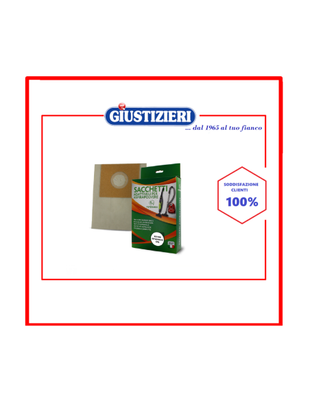 x01184 confezione 5 pz sacchetti aspirapolvere per modello r - giustizierishop.it