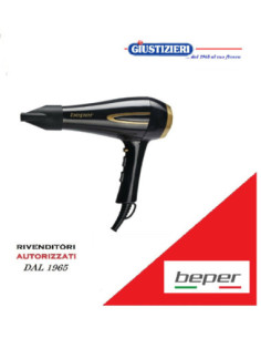 asciugacapelli phon professionale beper 2200w garanzia 24 me - giustizierishop.it