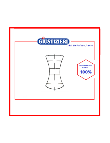 p0279 griglia piattina 2f. centrale 4 piedini in gomma c0005 - giustizierishop.it