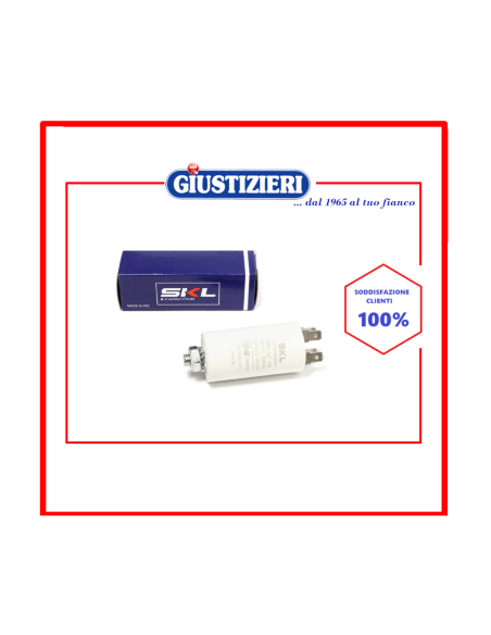 condensatore lavatrice  6µf 450v ø30x57mm - giustizierishop.it