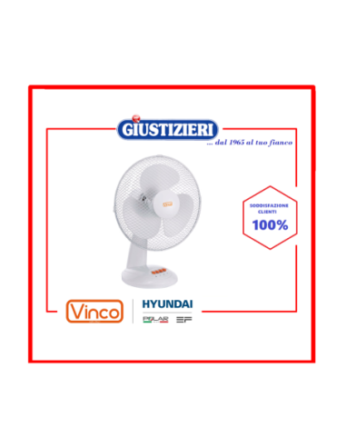 70602 ventilatore da tavolo vinco 40cm 45w garanzia 2 anni - giustizierishop.it
