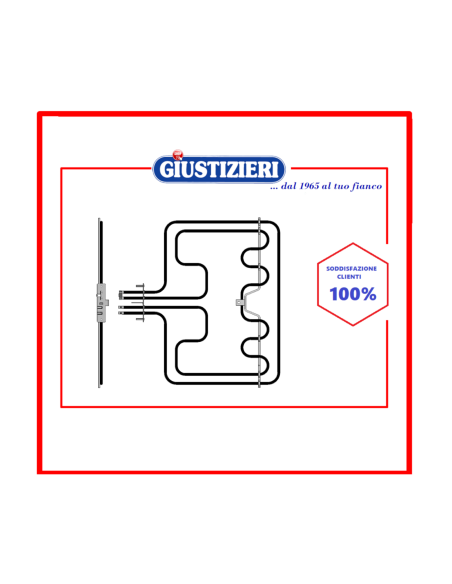 f re.3662/t resistenza doppia forno w1000/1700 v230 electrol - giustizierishop.it