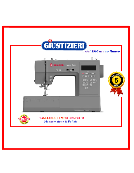 singer hd6705c macchina per cucire computerizzata 411 punti  - giustizierishop.it
