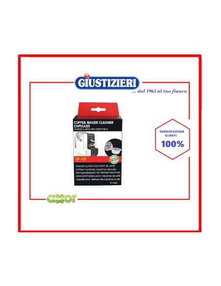 cl306 de-caf 5 capsule detergenti per macchine da caffe' lav - giustizierishop.it